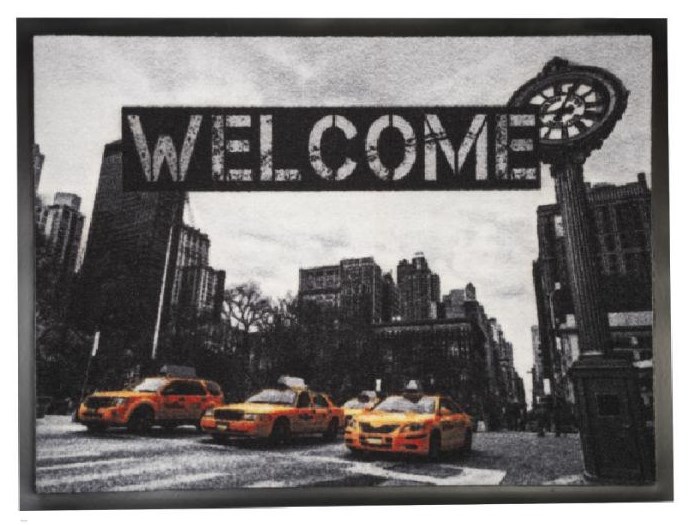 Wycieraczka Print SKYLINE 10 TAXI 60×80 cm